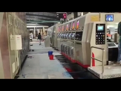 Pizza Box Flexo 2600mm máy in Slotter Die Cutter Động cơ tự động