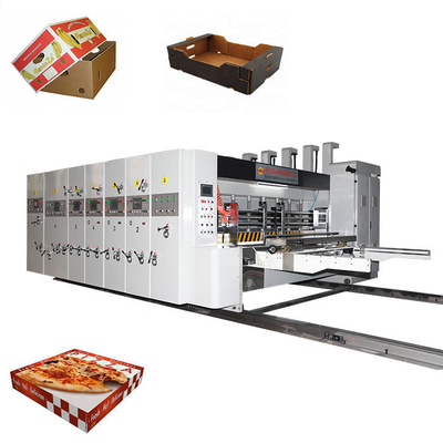 Máy làm hộp bánh pizza 1200 * 2600mm Máy cắt khuôn có rãnh tự động