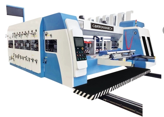 Carton Làm máy in flexo máy cắt rãnh quay