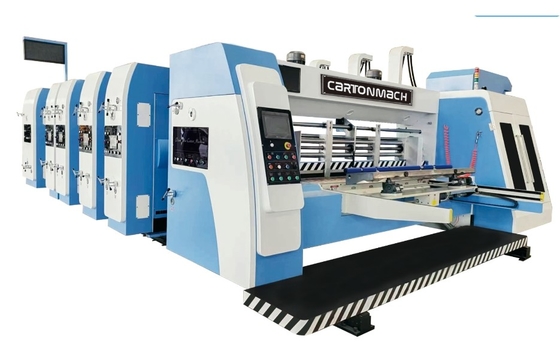 Carton Làm máy in flexo máy cắt rãnh quay