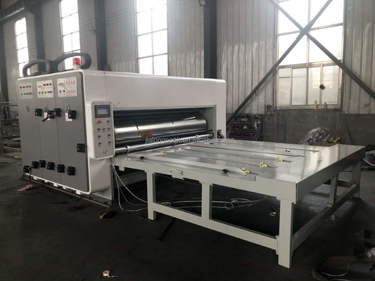 Carton sóng 4 màu Máy in Flexo Máy cắt khuôn Máy cắt bán tự động