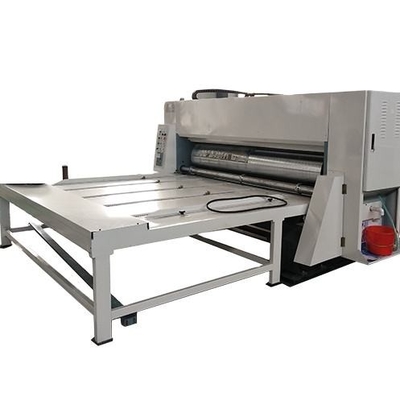 Máy in màu Flexo 4 màu Máy cắt khuôn Máy cắt bán tự động Loại cho ăn chuỗi