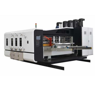 CE EAC Máy in hộp bìa gốm Flexo Printer Slotter Die Cutter Stacker