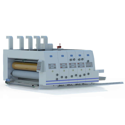 Máy in nhựa Flexo Slotter Die Cutter 4 màu máy tính hóa