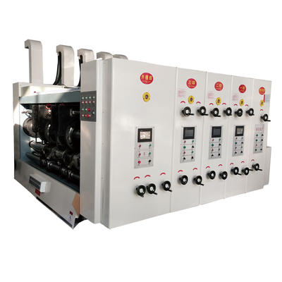 Máy in hộp hộp carton cao cấp Flexo in ấn Slotting Die cắt cao năng suất