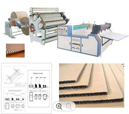 Hộp sóng Carton Plc Sản xuất nhà máy tự động Mặt đơn 1600mm
