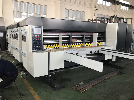 Hộp Carton tự động 4 Máy in màu Máy cắt khuôn Máy xếp chồng