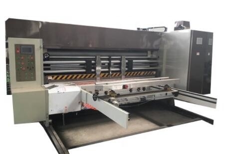 Kinh tế ba màu máy in 18mm Máy cắt khuôn Máy cắt hộp carton sóng